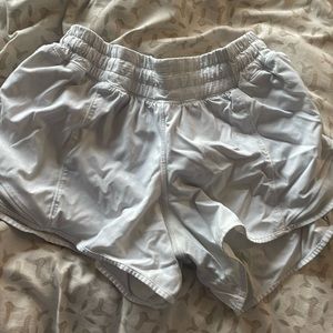 white lululemon shorts